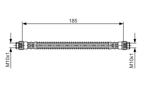 BOSCH 1 987 476 670 Flessibile del freno