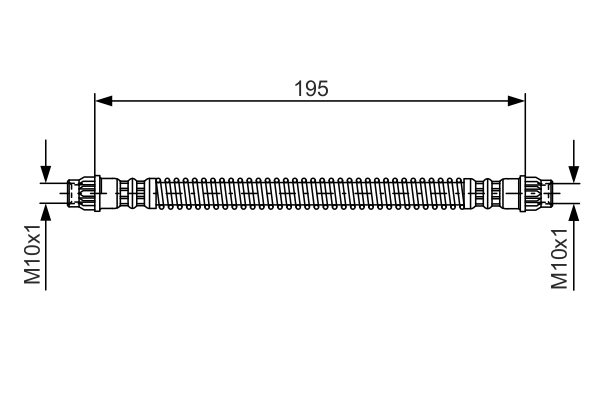 BOSCH 1 987 476 674 Flessibile del freno-Flessibile del freno-Ricambi Euro