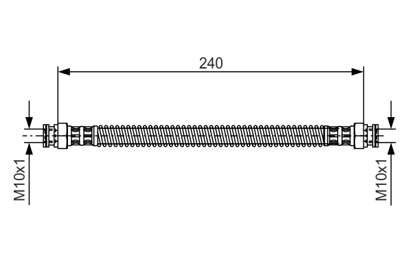 BOSCH 1 987 476 676 Flessibile del freno