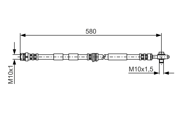 BOSCH 1 987 476 849 Flessibile del freno