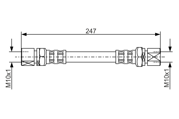 BOSCH 1 987 476 875 Brake Hose