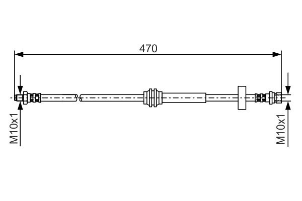 BOSCH 1 987 476 885 Flessibile del freno