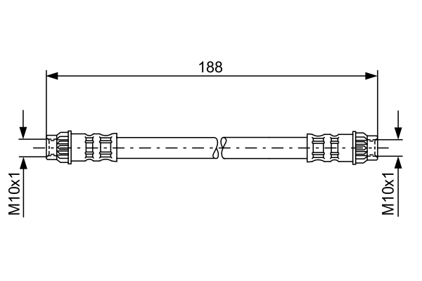 BOSCH 1 987 476 917 Bremsschlauch