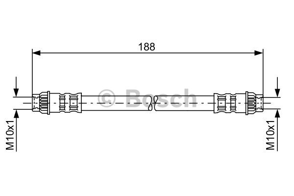 BOSCH 1 987 476 917 Flessibile del freno-Flessibile del freno-Ricambi Euro