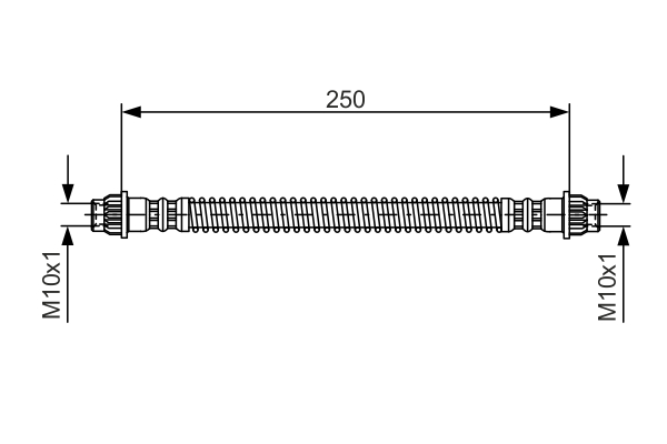 BOSCH 1 987 476 947 Flessibile del freno-Flessibile del freno-Ricambi Euro