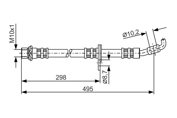 BOSCH 1 987 476 963 Brake Hose