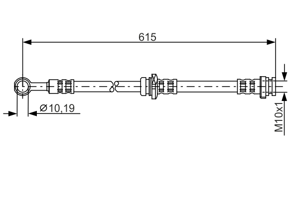 BOSCH 1 987 476 997 Flessibile del freno