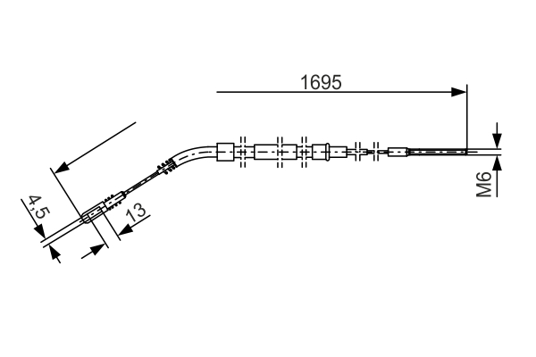 BOSCH 1 987 477 004 Cable,...