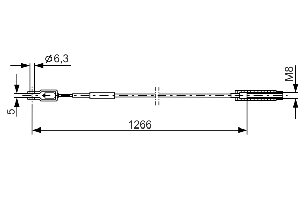 BOSCH 1 987 477 015 Cable,...