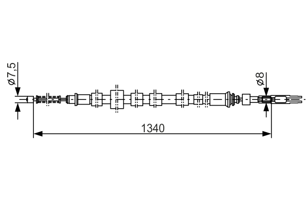 BOSCH 1 987 477 020 Cable,...