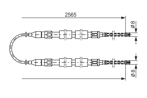 BOSCH 1 987 477 041 Cable,...