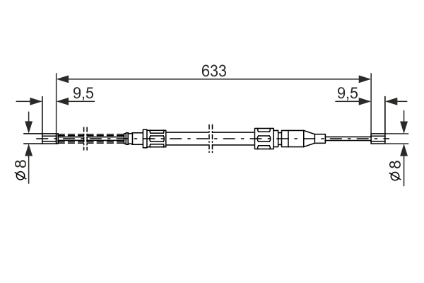 BOSCH 1 987 477 043 Cable,...