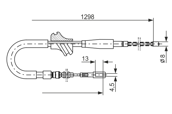 BOSCH 1 987 477 054 Cable,...