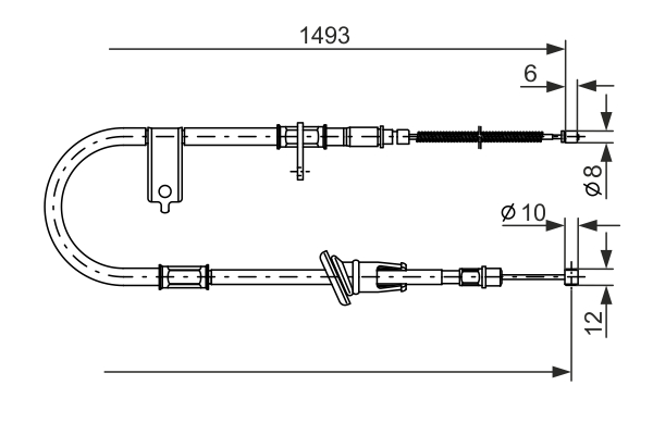 BOSCH 1 987 477 055 Cable,...