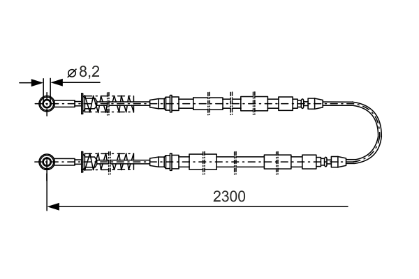 BOSCH 1 987 477 083 Cable,...