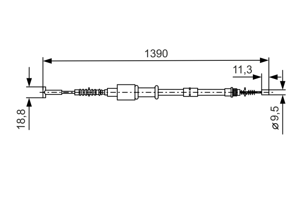 BOSCH 1 987 477 088 Cable,...