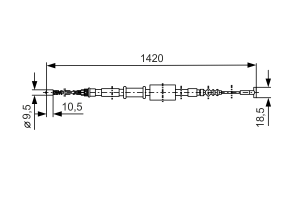 BOSCH 1 987 477 089 Cable,...