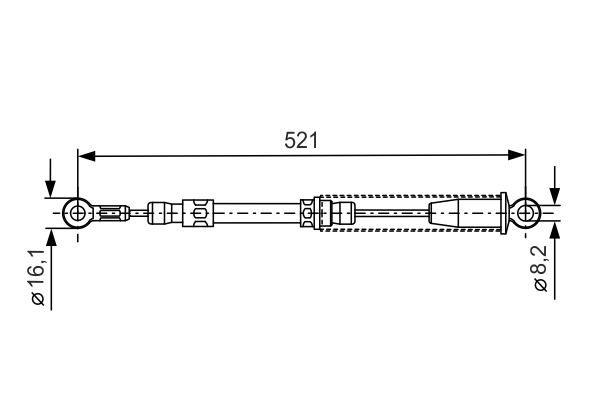 BOSCH 1 987 477 091 Cable,...