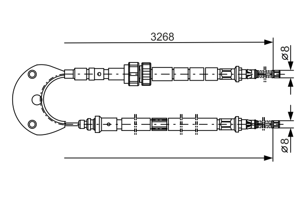 BOSCH 1 987 477 095 Cable,...