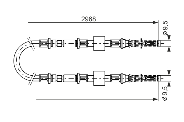 BOSCH 1 987 477 101 Cable,...