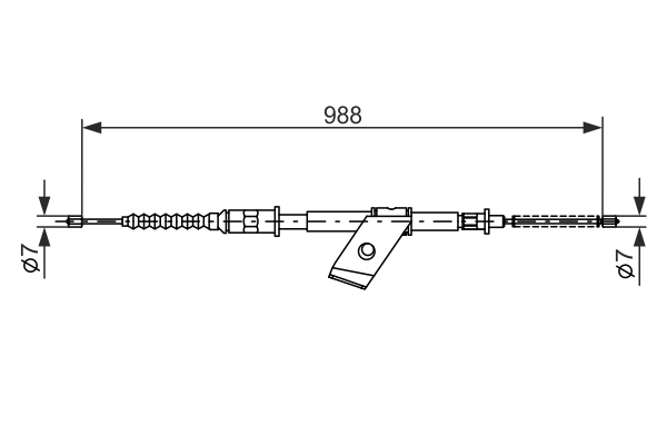 BOSCH 1 987 477 106 Cable,...