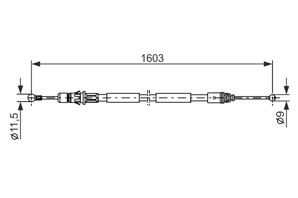 BOSCH 1 987 477 116 Cable,...