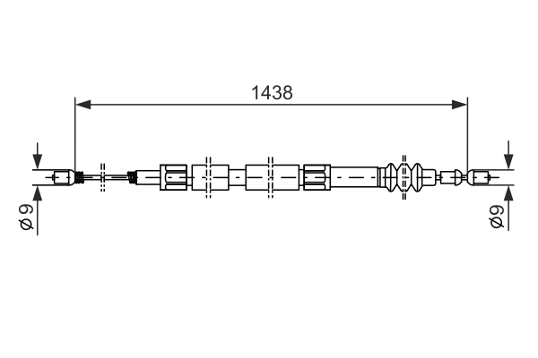 BOSCH 1 987 477 117 Cable,...