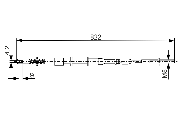 BOSCH 1 987 477 131 Cable,...