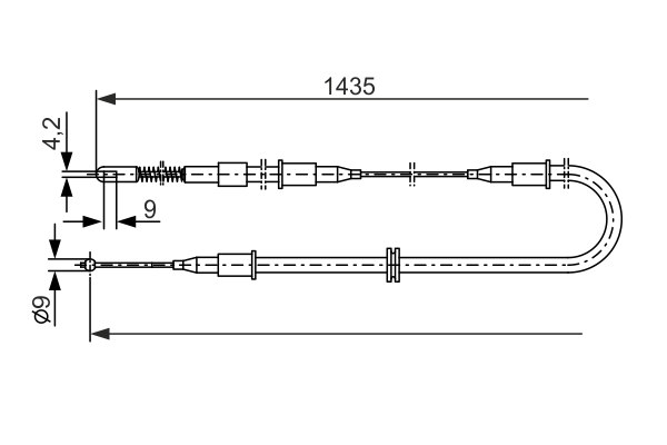 BOSCH 1 987 477 132 Cable,...