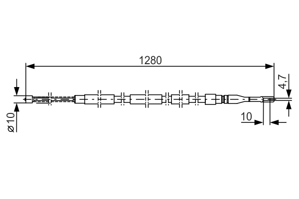 BOSCH 1 987 477 161 Cable,...