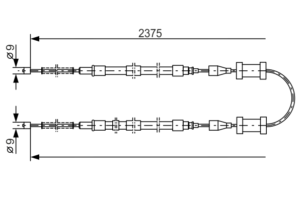 BOSCH 1 987 477 173 Cable,...