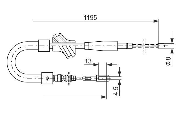 BOSCH 1 987 477 187 Cable,...