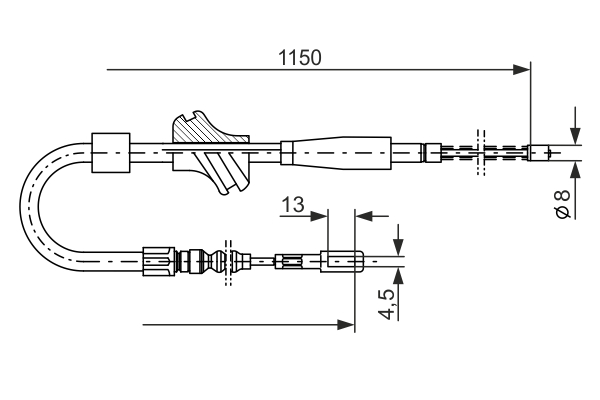 BOSCH 1 987 477 194 Cable,...