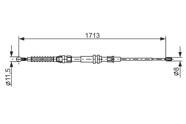 BOSCH 1 987 477 203 Cable,...