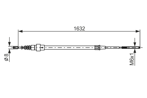 BOSCH 1 987 477 204 Cable,...