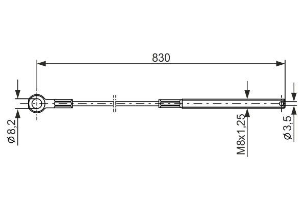 BOSCH 1 987 477 208 Cable,...