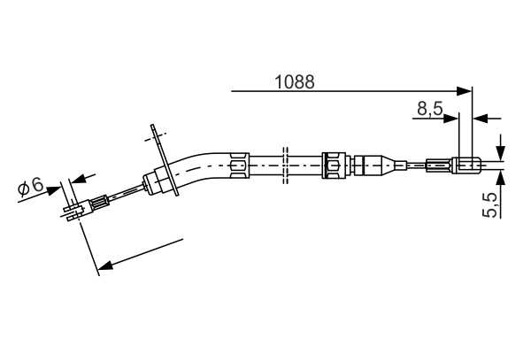 BOSCH 1 987 477 212 Cable,...