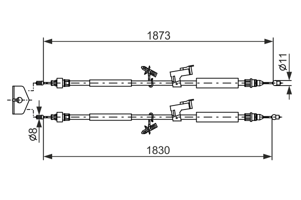 BOSCH 1 987 477 216 Cable,...