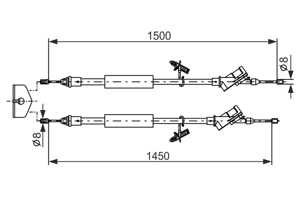 BOSCH 1 987 477 222 Cable,...