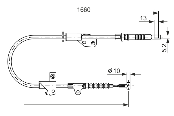 BOSCH 1 987 477 231 Cable,...