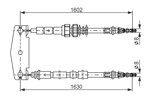 BOSCH 1 987 477 232 Cable,...