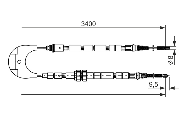 BOSCH 1 987 477 234 Cable,...