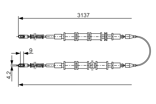 BOSCH 1 987 477 247 Cable,...