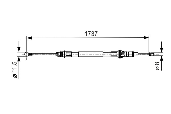 BOSCH 1 987 477 261 Cable,...