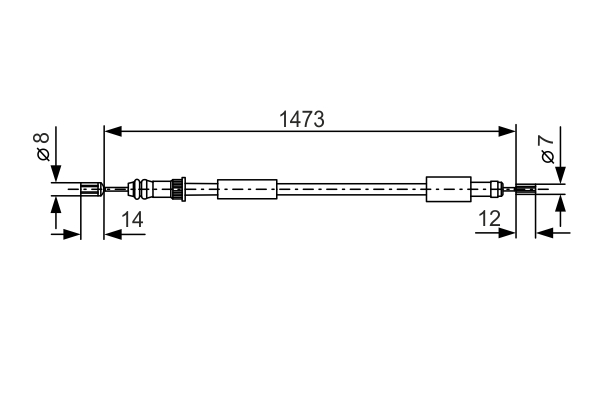 BOSCH 1 987 477 270 Cable,...