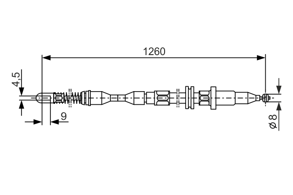 BOSCH 1 987 477 308 Cable,...