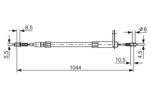 BOSCH 1 987 477 324 Cable,...