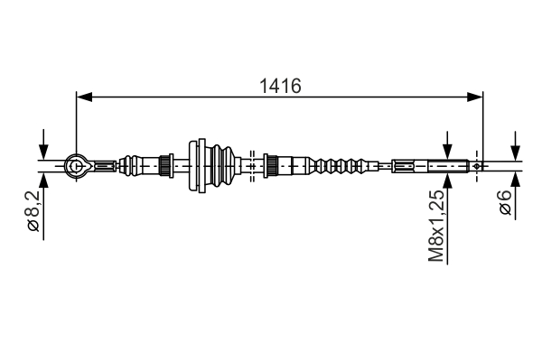 BOSCH 1 987 477 326 Cable,...