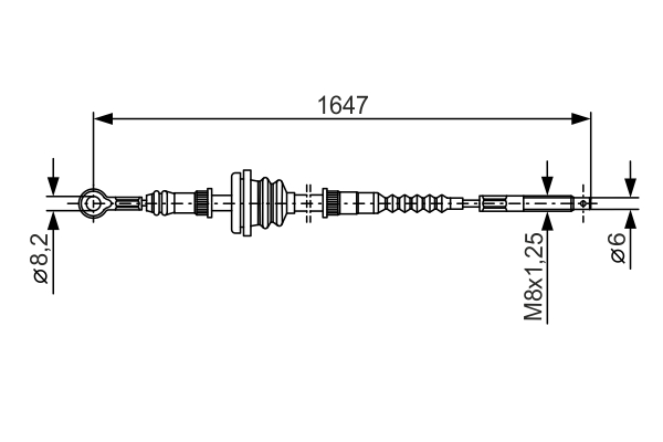 BOSCH 1 987 477 327 Cable,...