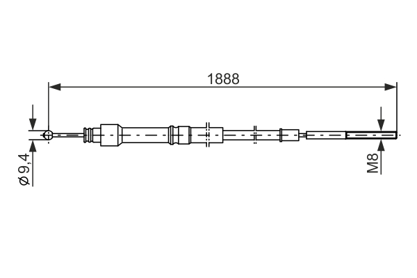 BOSCH 1 987 477 336 Cable,...